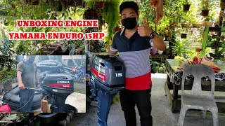 : Yamaha Enduro 15 HP 2 STROKE/Unboxing & FIRST RUN...tip2 pengendalian.