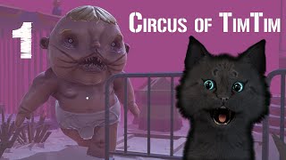 Супер Кот попал в Цирк команды - Талисман хоррор-игра 🐱 Circus of TimTim - Mascot Horror Game #1