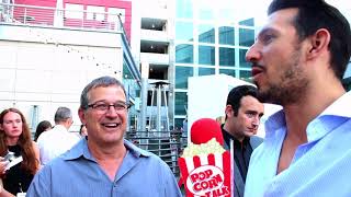 Nick Mardi Chats With Allen Covert At Father Of The Year Premiere