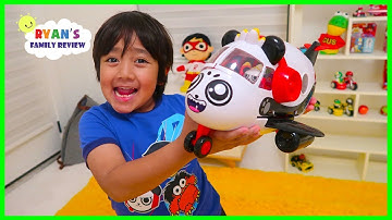 Surprise Ryan with Combo Panda Airplane toys!!!