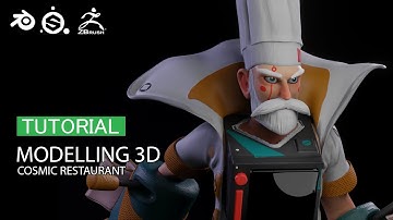 Modelling 3D Chef - Zbrush, Substance Painter, Blender 2.9