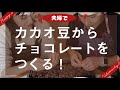カカオ豆からチョコレートを作る!ショコラマダガスカルのカカオ生豆を使った夫婦で地獄のチョコ作り動画。