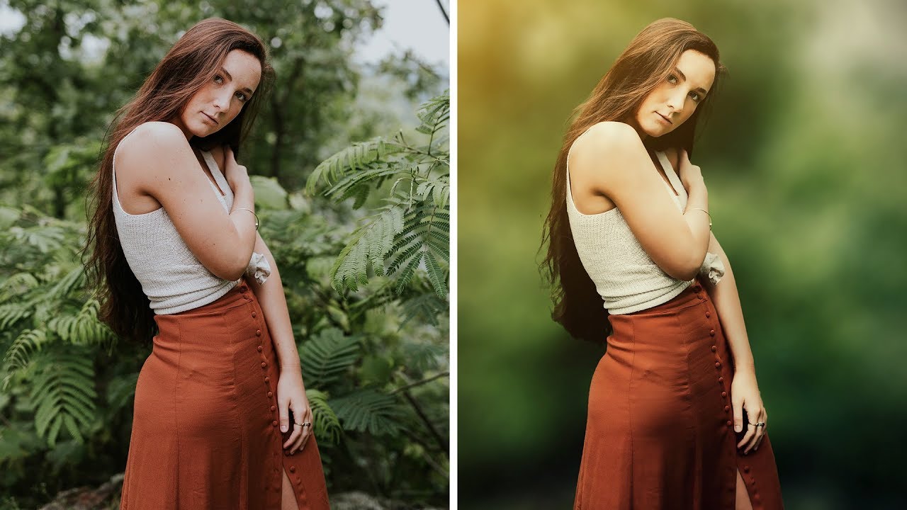 Tutorial Outdoor Portrait Editing in YouTube