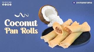 Wait till you see what's inside these pancakes | Sweet Coconut Pan Rolls screenshot 2