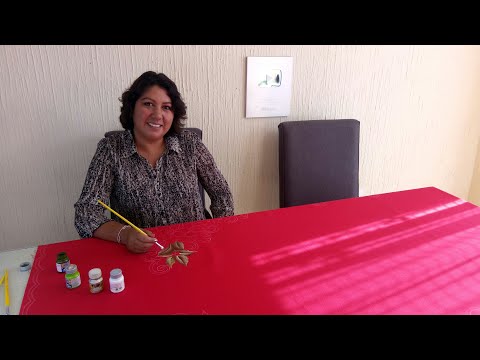Manualidades Navideñas Como Pintar Mantel Rojo