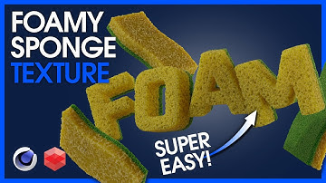 Need a Foamy Sponge material? Cinema 4D & Redshift tutorial [4K]