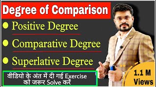 Degree of Comparison// Positive, Comparative & Superlative Degree in English grammar// Degree in Eng