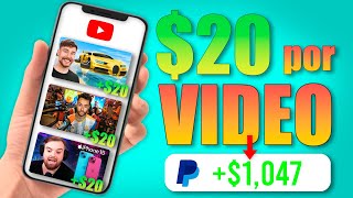 Esta APP Me Paga Por Usar YouTube ($20 por Vídeo)