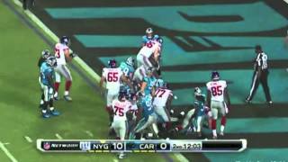 Giants-Panthers 2012 Highlights: The Massacre