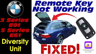 BMW 5 Series E61 / 3 Series E91 Remote Central Locking Not Work Diversity Module Receiver Wiring Fix