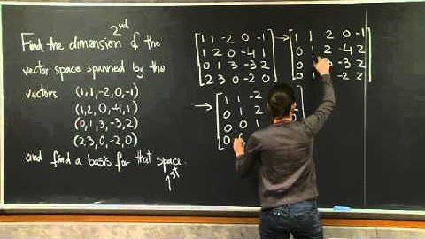 Basis and Dimension | MIT 18.06SC Linear Algebra, Fall 2011