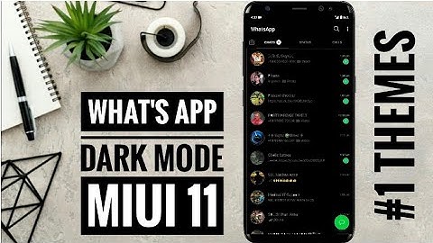 How to enable Dark mode in whatsapp | Android new update | Miui 11Dark mode    i5 vision