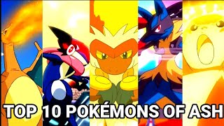 Top 10 Strongest Pokémons of Ash | Top 10 Pokémons of Ash | Hindi | Toon Clash