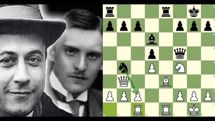 Um clássico histórico do Xadrez - Capablanca Vs Alekhine