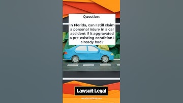 In Florida, can I claim "permanent injury" after a crash, if it aggravated a pre-existing condition?