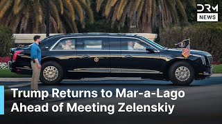 ONGEZIEN: Trump keert terug naar Mar-a-Lago voorafgaand aan cruciale gesprekken met Zelenski in F...