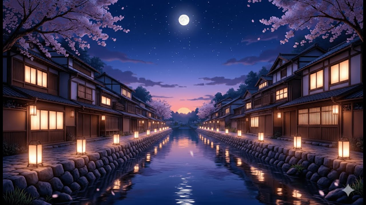 Gentle Night 🌸 Lo-Fi Music for Focus & Peace