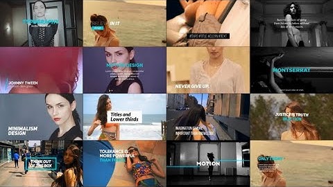 Minimal Titles Motion Graphics Templates