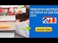 Principais matérias da prova da OAB em 2018