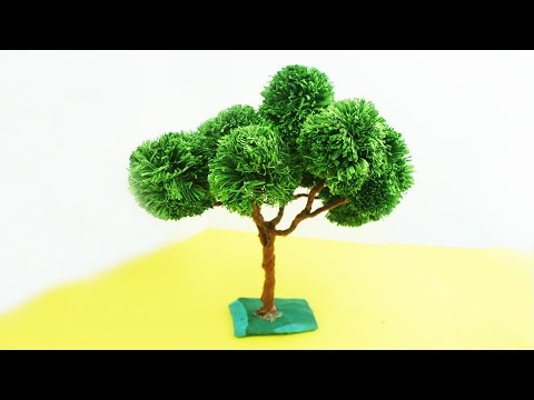 DIY Miniature Paper Tree | TCraft - YouTube