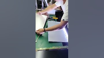 assembling and debugging the 23.8" high-brightness LCD module.