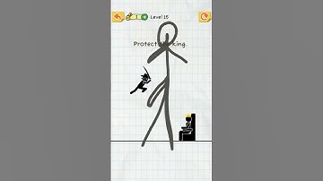 draw 2 save stickman puzzle level 15 #shorts #gaming #gameplay