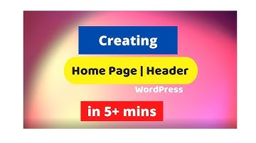 Creating home page in Wordpress w/ Elementor plugin and Phlox theme