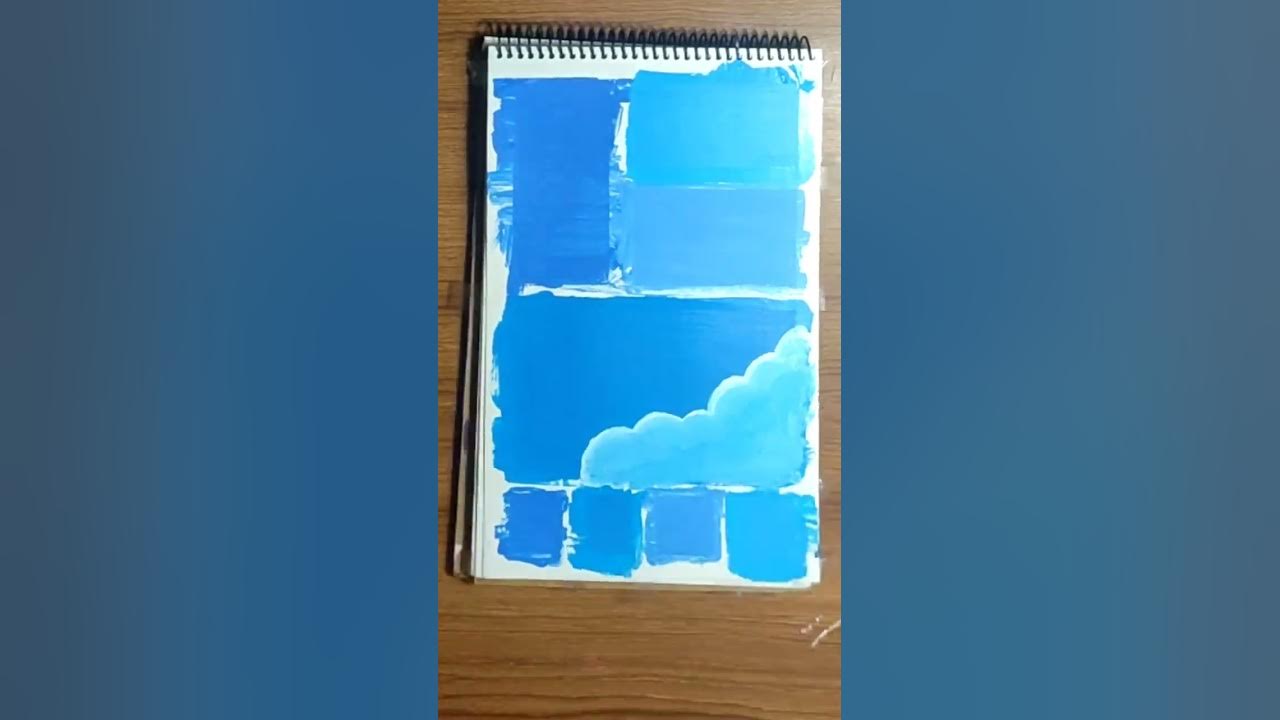 pinterest aesthetic blue mood board  #art #acrylicpainting #shorts #painting #beginnerfriendly