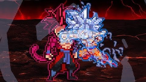 Goku (mui) vs xeno Goku (ssj4 limit breaker) sprite animation teaser 2