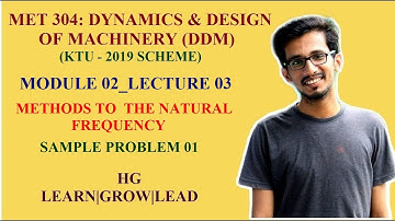 MET 304: DYNAMICS & DESIGN OF MACHINERY (DDM)_MODULE 02_LECTURE 03