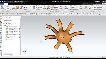 Nx-9 basic surface modeling how to use transition command