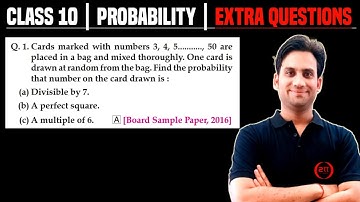 Cards marked with numbers 3, 4, 5,..., 50 are placed in a bag and mixed thoroughly. One card is