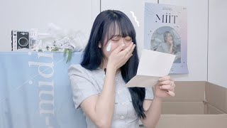 팬분이 주신 편지 읽다가 울컥..ㅠㅠㅠ 감동의 팬미팅 선물 개봉기💝 [미트]