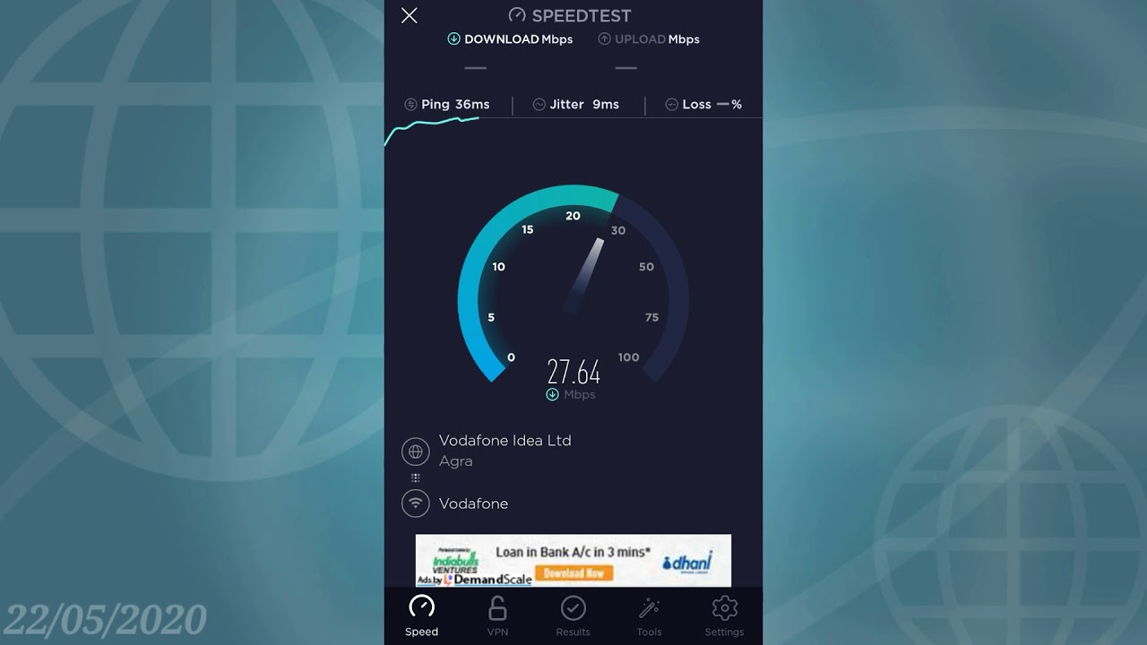 Vodafone live speedtest || lockdown speedtest || indoor speedtest - YouTube