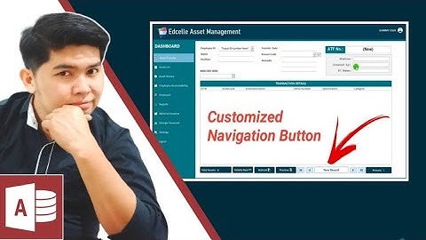 How to Create Customized Navigation Button in Microsoft Access | Edcelle John Gulfan