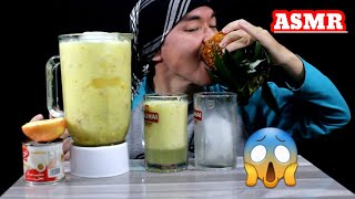 Asmr Drinking Natural Pineapple Juice   ICE 🧊 ||| Real Mukbang