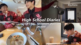 Study Vlog👨🏻‍💻🍜: High School day in my life, finals prep, fun with friends, electrons, & more!