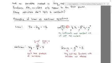 MAT210 1.1 Introduction to Systems of Linear Equations