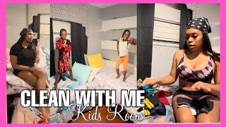 CLEAN WITH ME | KIDS ROOM | CLEANING MOTIVATION