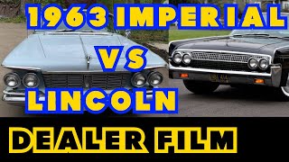 [Dealer Film] 1963 Imperial vs Lincoln... Luxury defined...  colorized