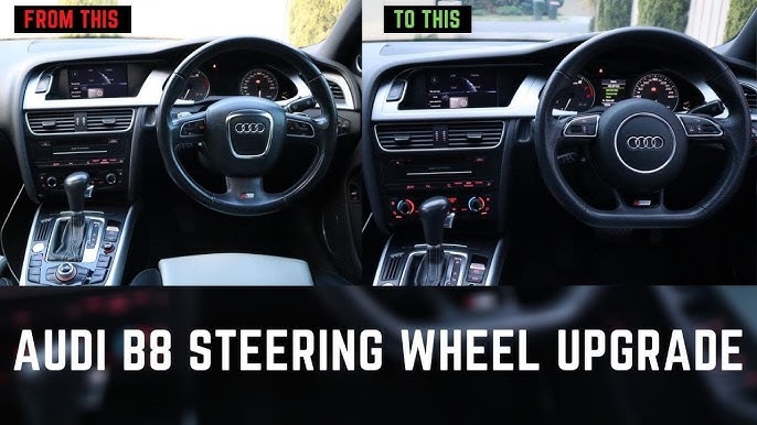 Audi A4 B8 - How to install and activate F1 paddle shifters steering wheel  