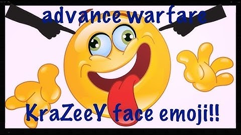 COD AW: awesome crazy emoji emblem tutorial!