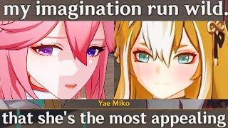 Will YAE MIKO Tease Ms. HINA / GOROU Again?? Cutscene Genshin Impact