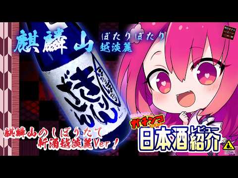 【麒麟山】如月ささらのガチンコ日本酒レビュー！【ぽたりぽたり越淡麗】