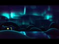 Northern lights aurora borealis animation  lofi calming relaxing