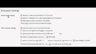 WordPress Discussion Article Settings Net Worth