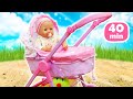 Jeux  la maman pour fille avec bb annabelle la poupe mange toute seule 