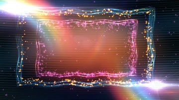 60FPS Double Colorful 3D Space Border for YOUR TEXT Animation