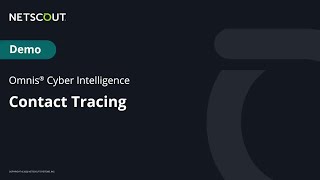 Demo: Contact Tracing with Omnis Cyber Intelligence