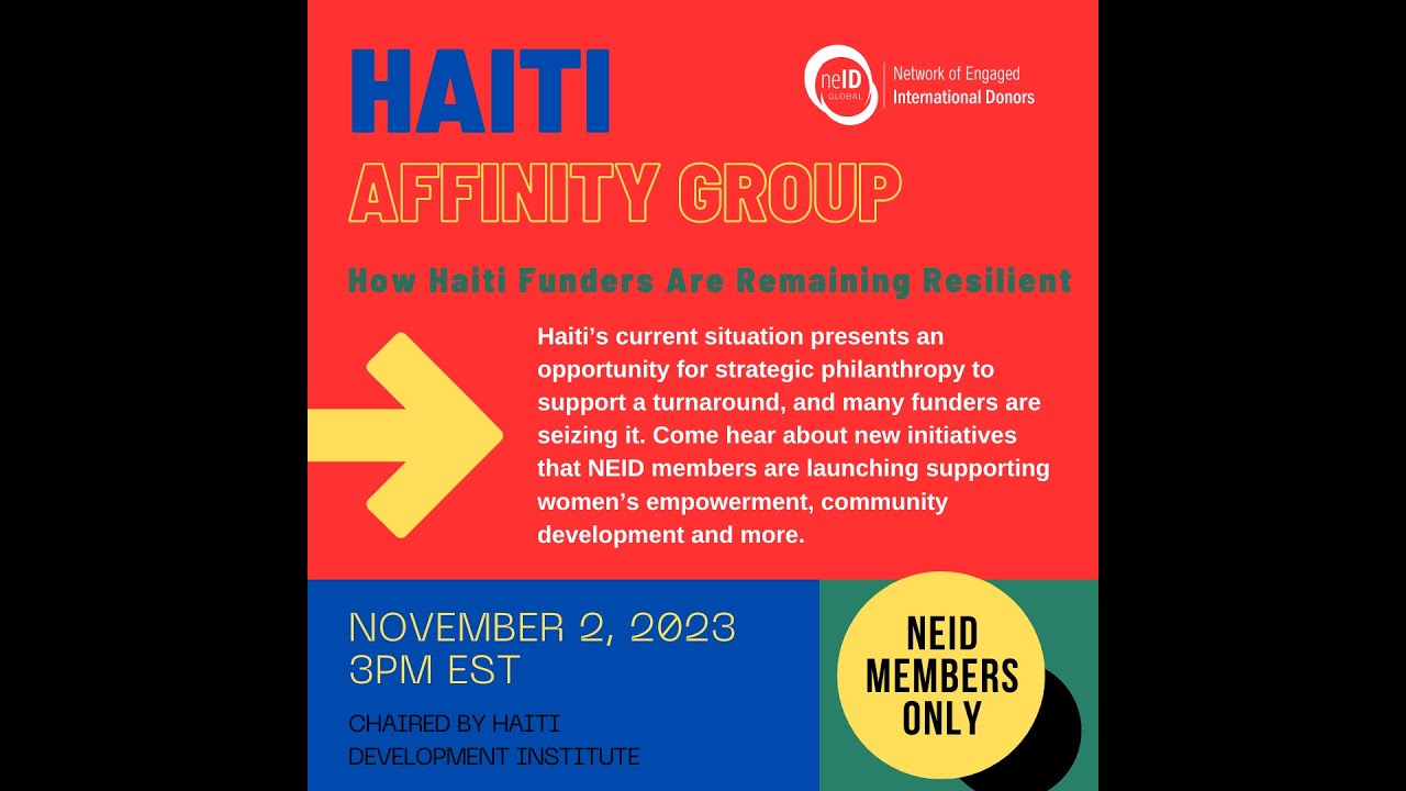 November 2023 Haiti Affinity Group Session